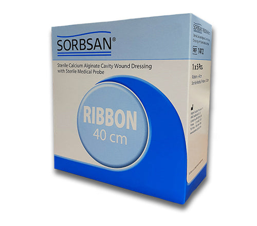 Sorbsan Ribbon - Calcium Alginate Dressing 1g (1cm x 30cm) (5 Dressings)